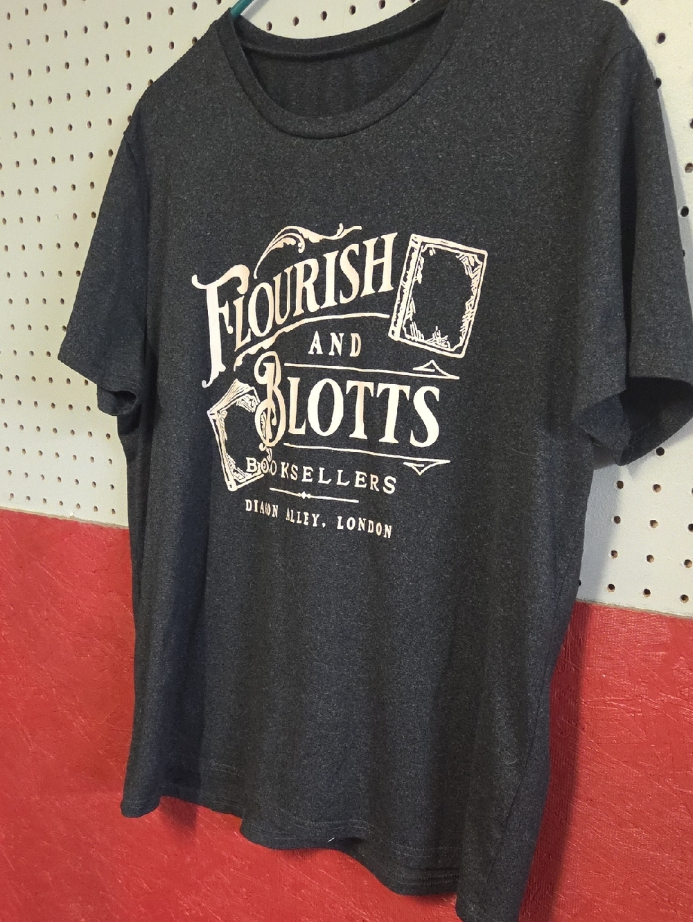 Flourish and Blotts Graphic Tee - Black with White Print